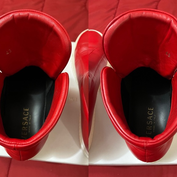 Hightop Cardinal Red/Gold Medusa head Versace sneakers - Picture 10 of 16